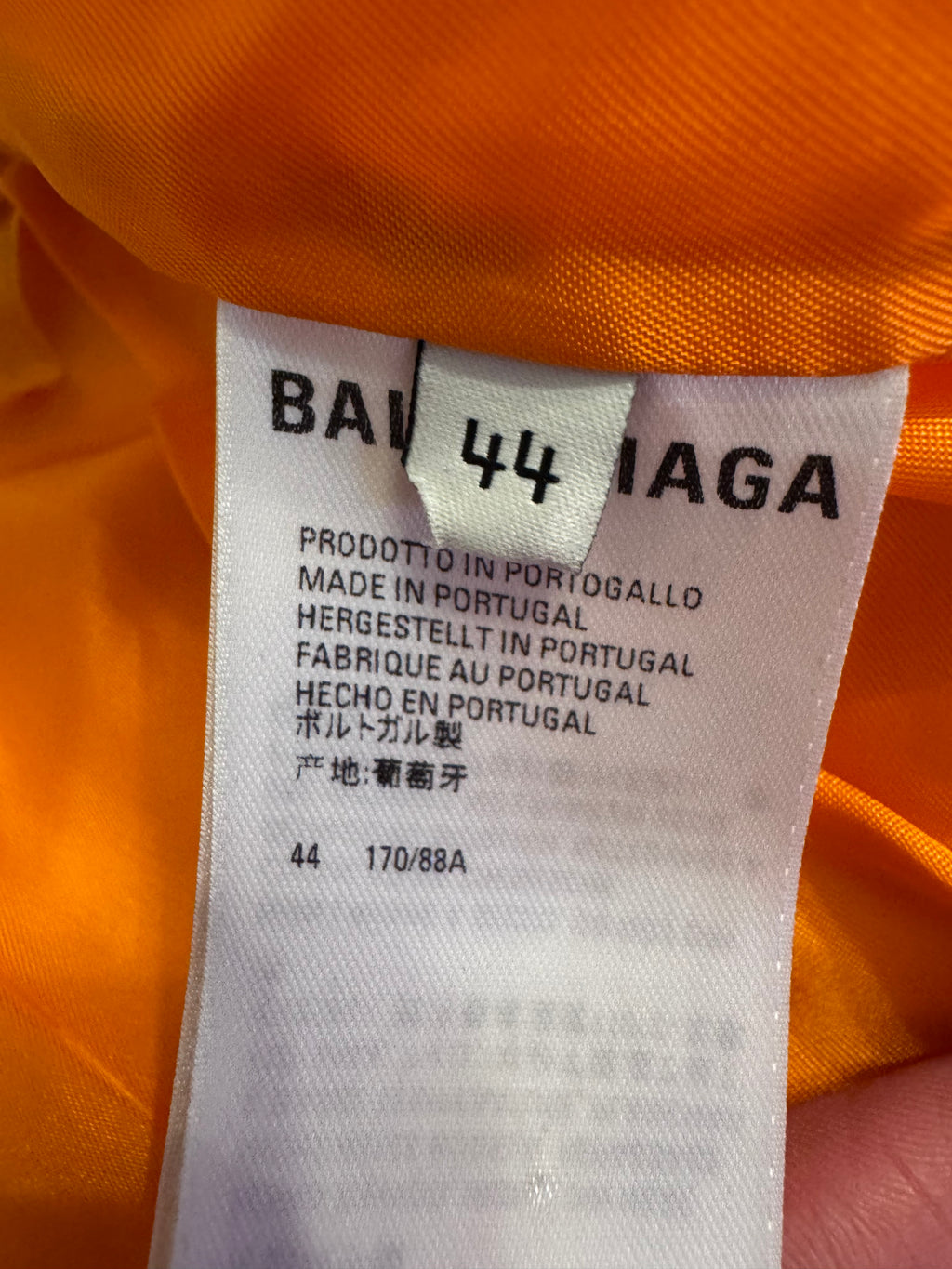 Balenciaga Padded Tracksuit Bomber Jacket Blue/White