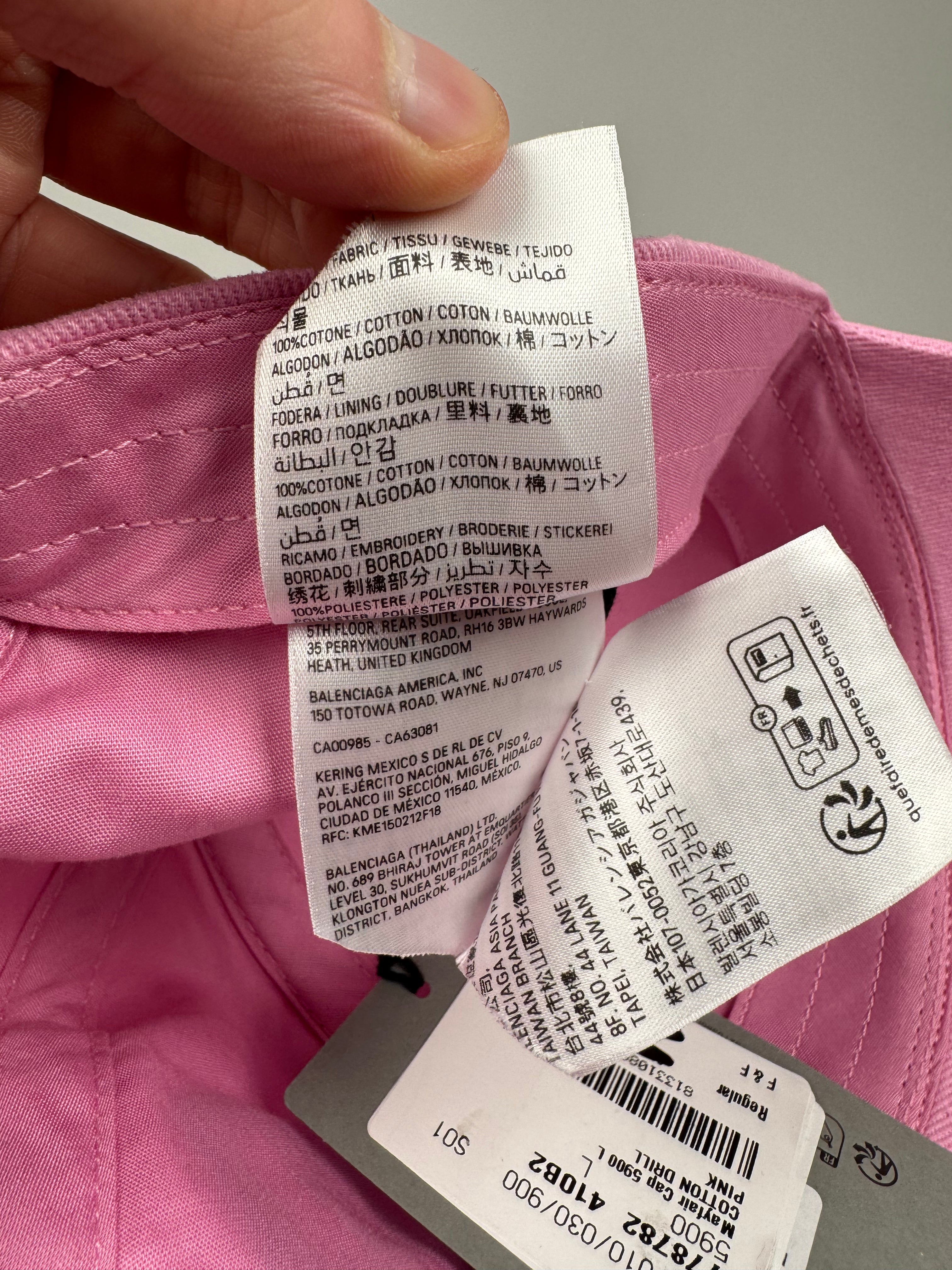 Balenciaga Mayfair Soccer Cap Pink