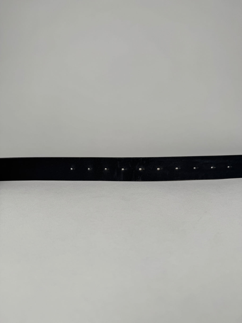 Balenciaga BB Black Belt Silver Buckle
