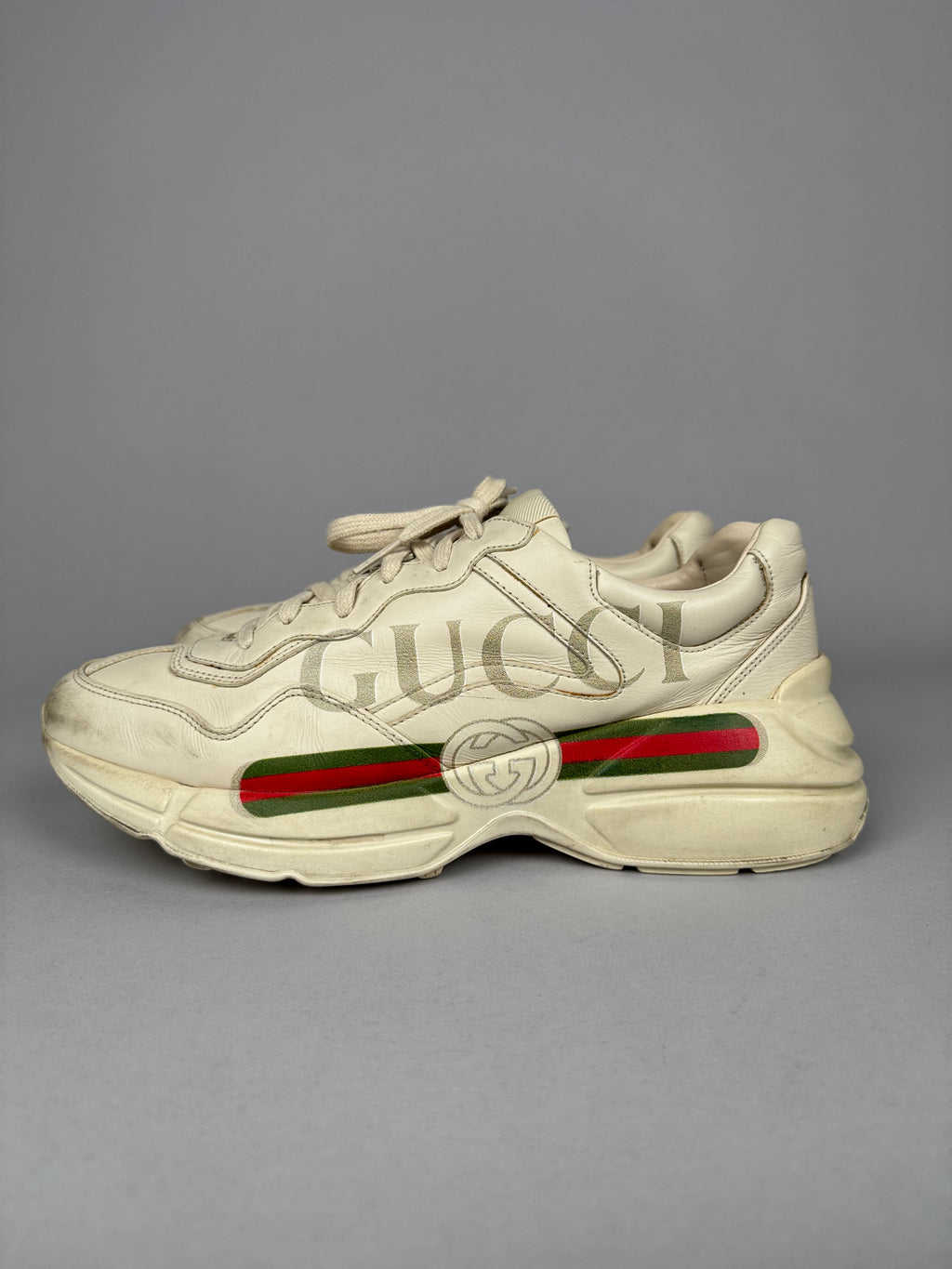 Gucci Rhyton Beige Gucci Logo