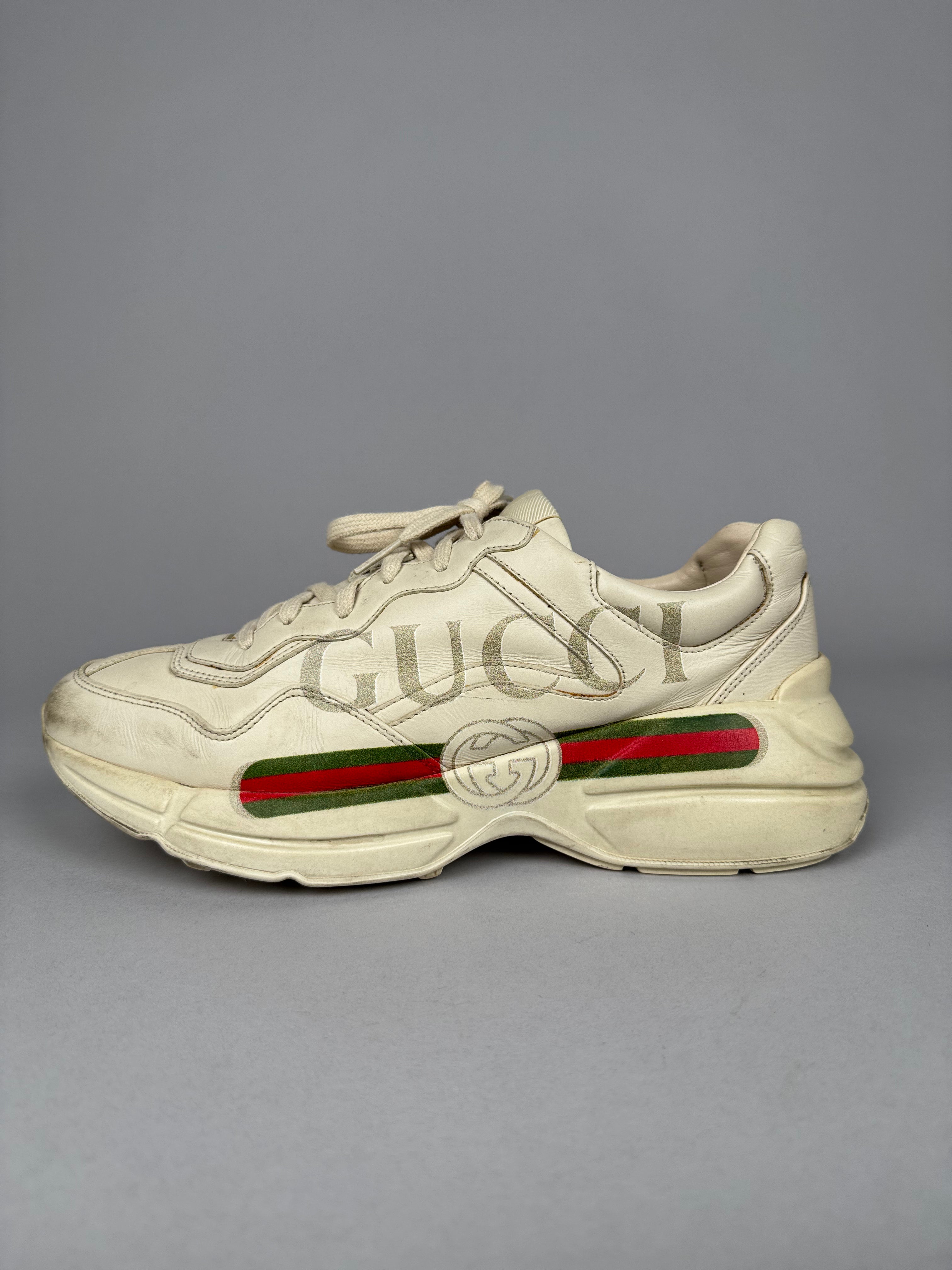 Gucci Rhyton Beige Gucci Logo