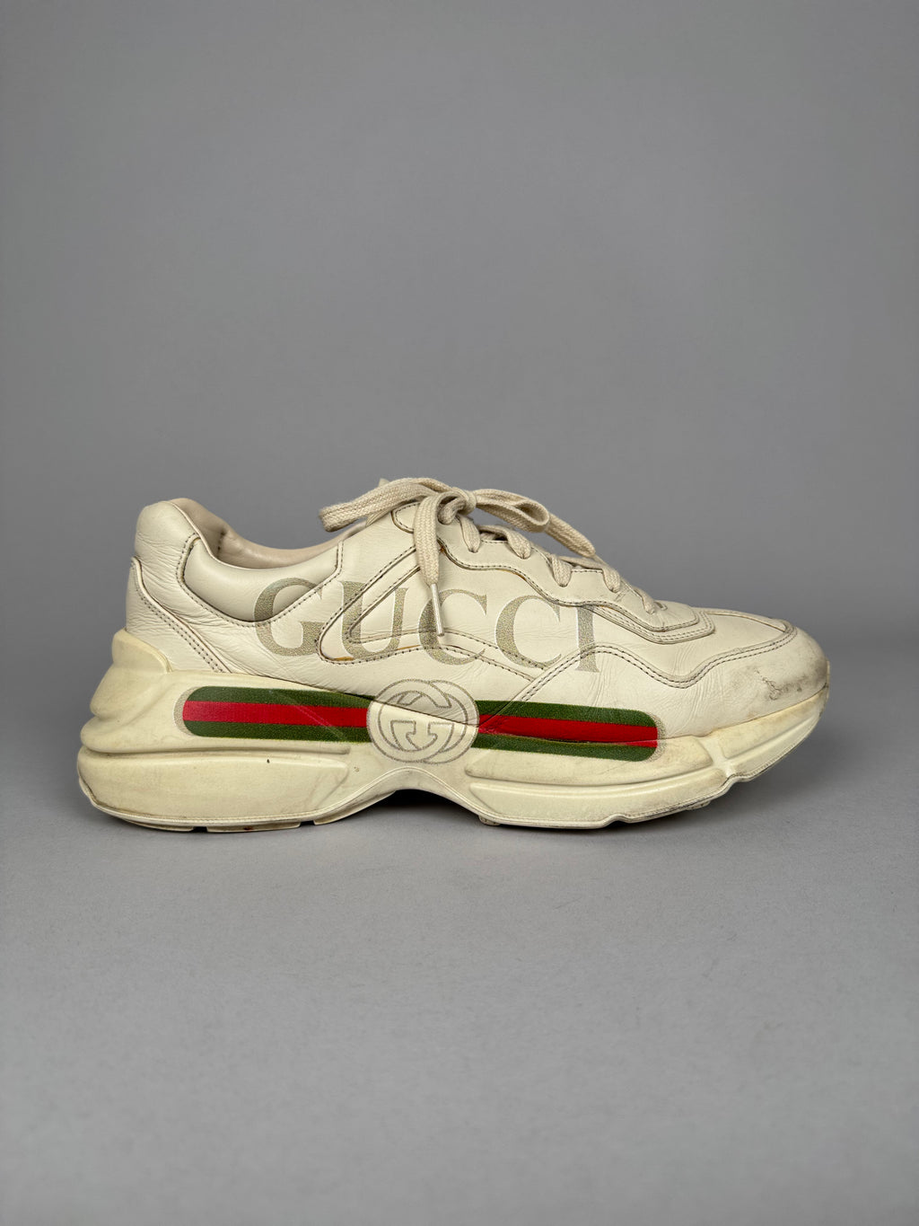Gucci Rhyton Beige Gucci Logo