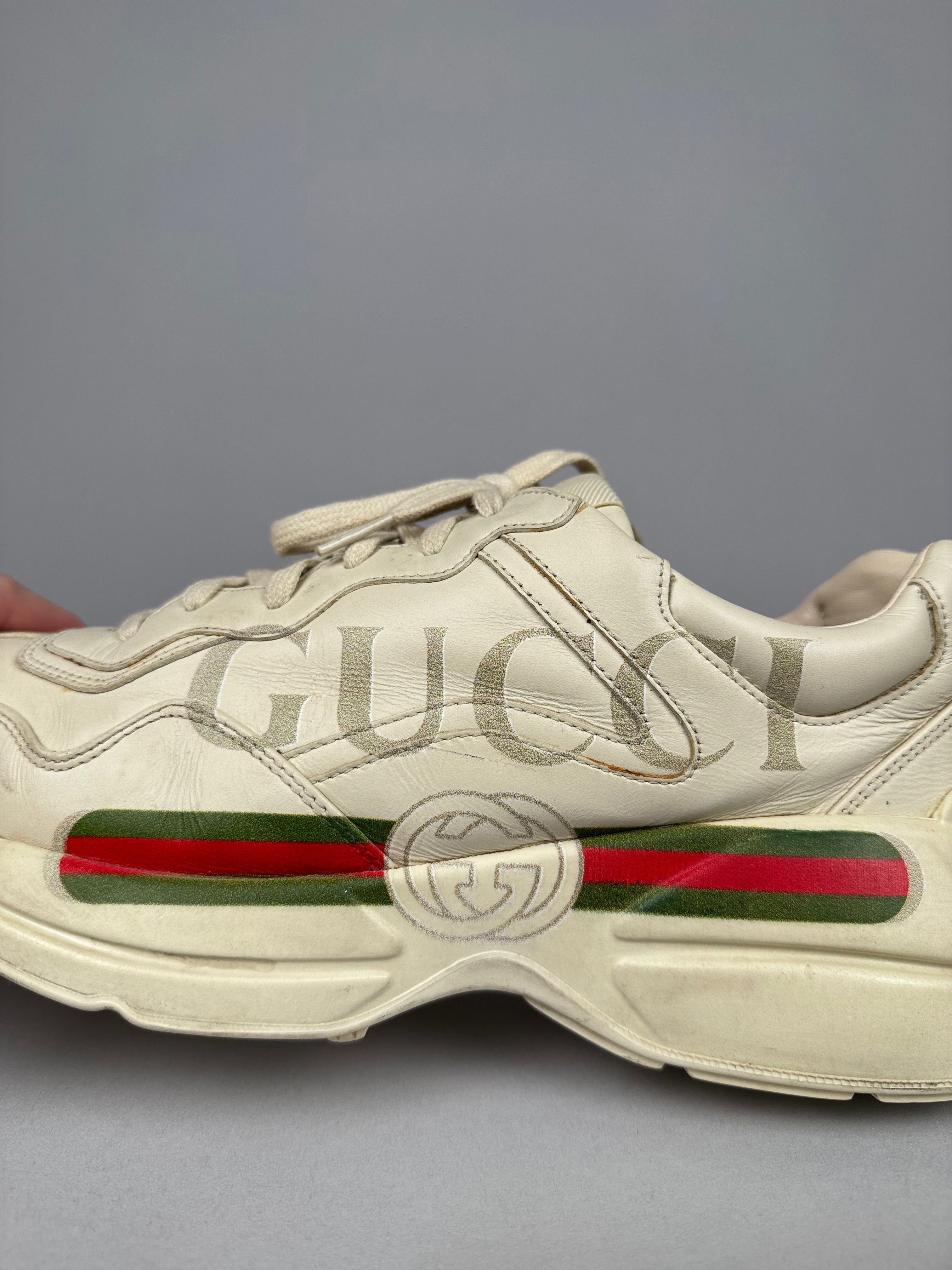 Gucci Rhyton Beige Gucci Logo