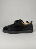 Christian Louboutin Louis Junior Spikes Suede Black