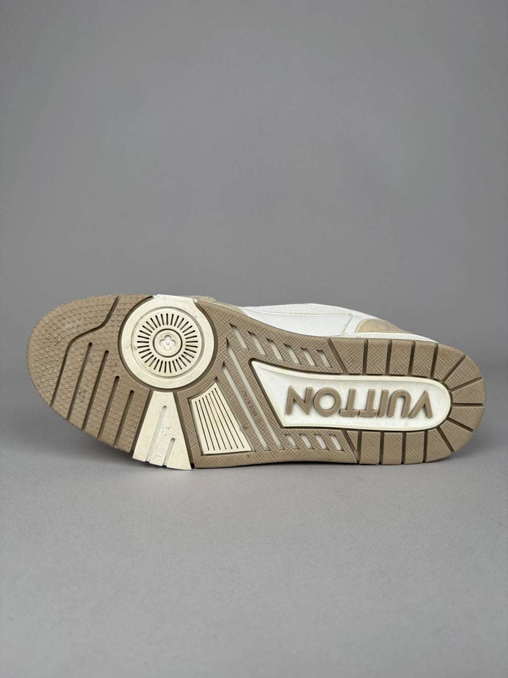 Louis Vuitton LV Trainer Velcro Strap Beige Denim
