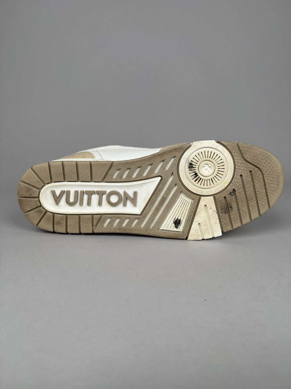 Louis Vuitton LV Trainer Velcro Strap Beige Denim