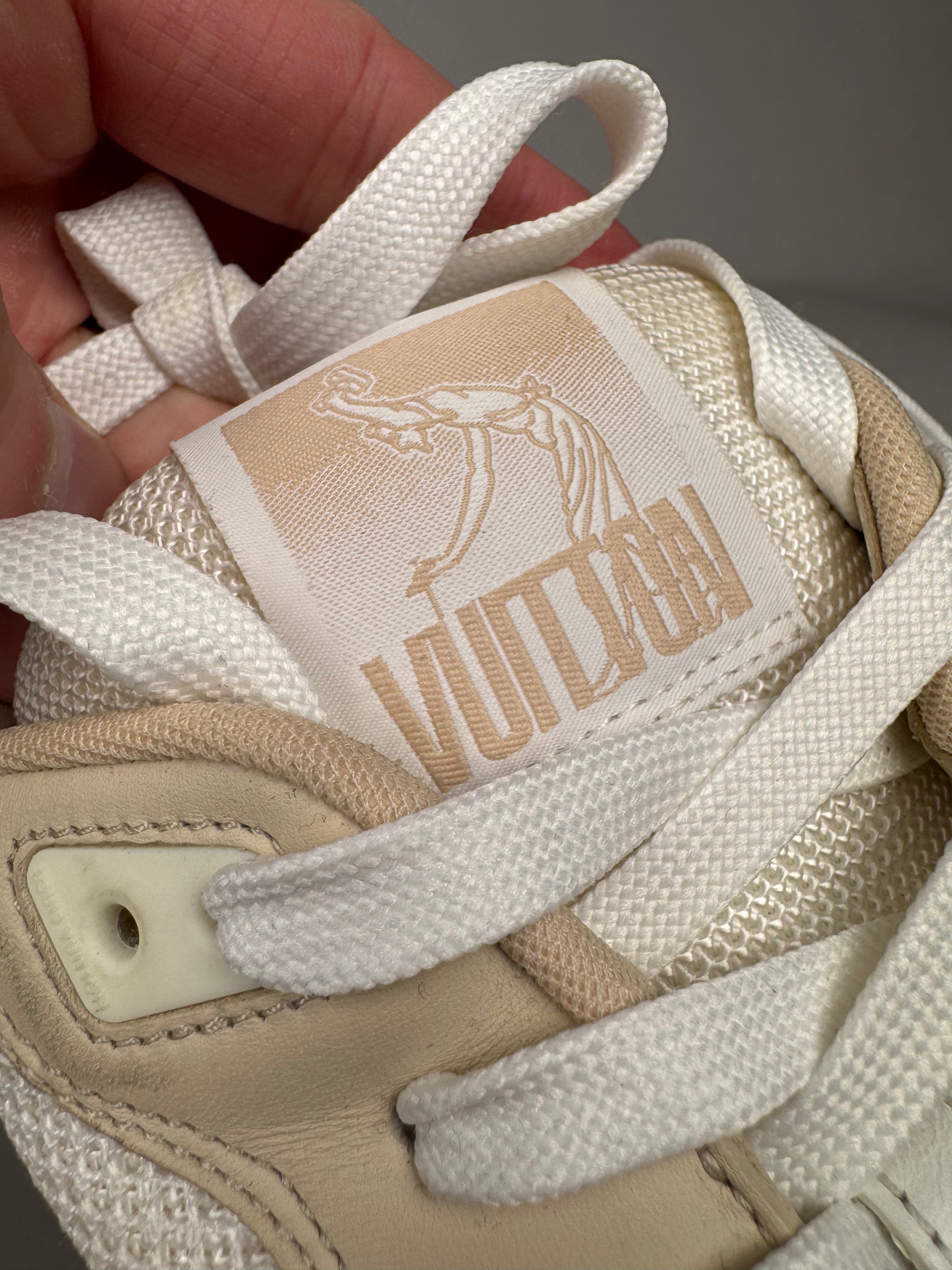 Louis Vuitton LV Trainer Velcro Strap Beige Denim
