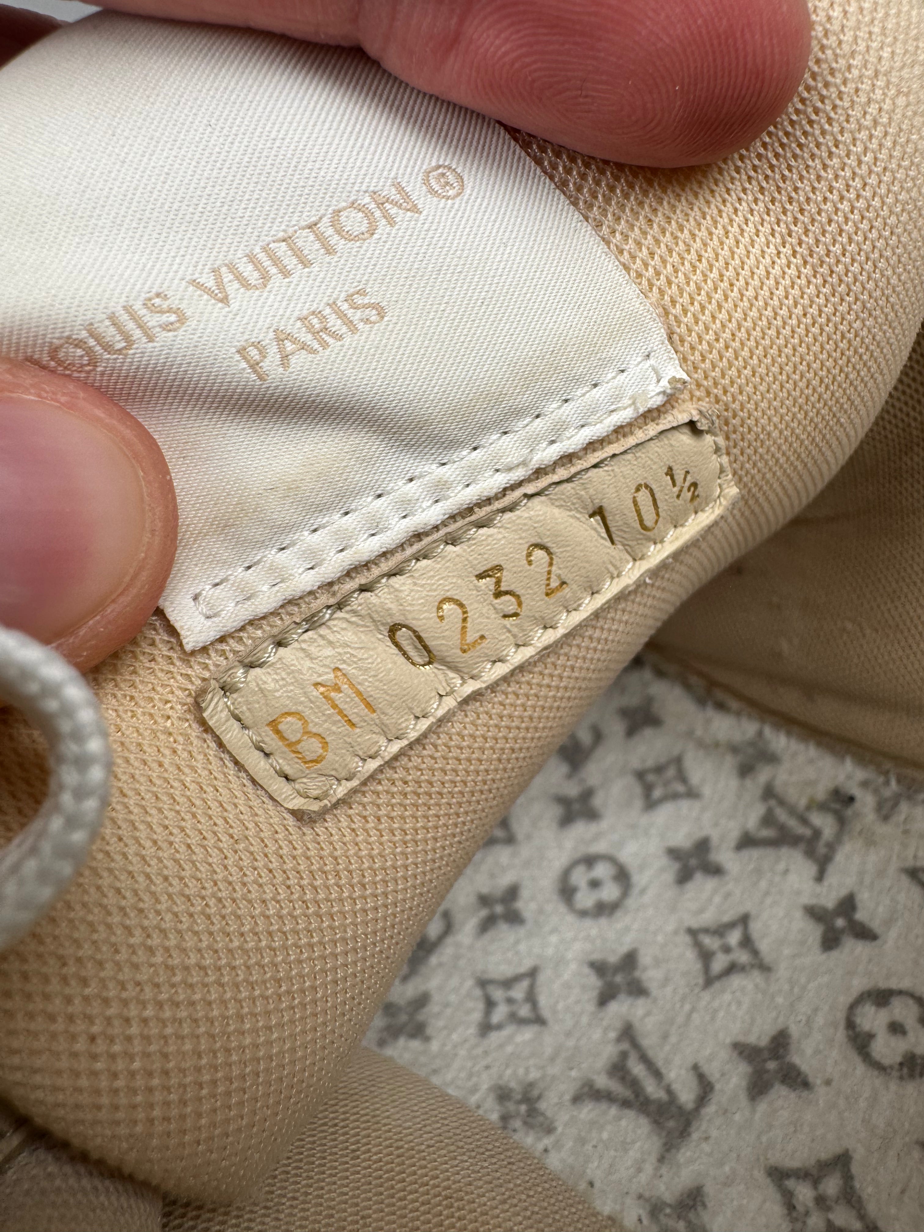 Louis Vuitton LV Trainer Velcro Strap Beige Denim