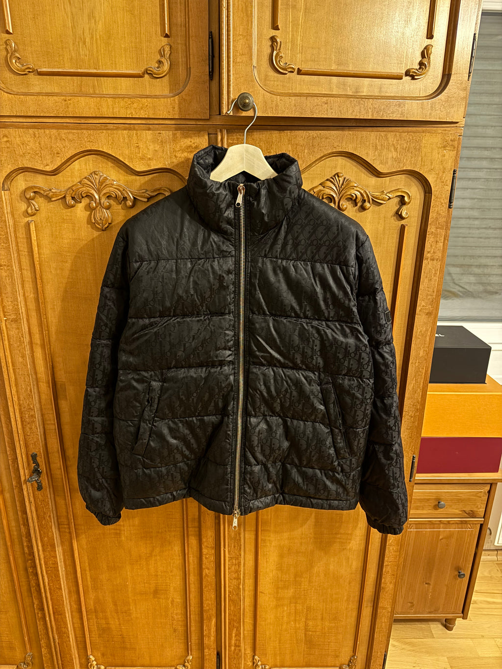 Dior Oblique Puffer Jacket Black