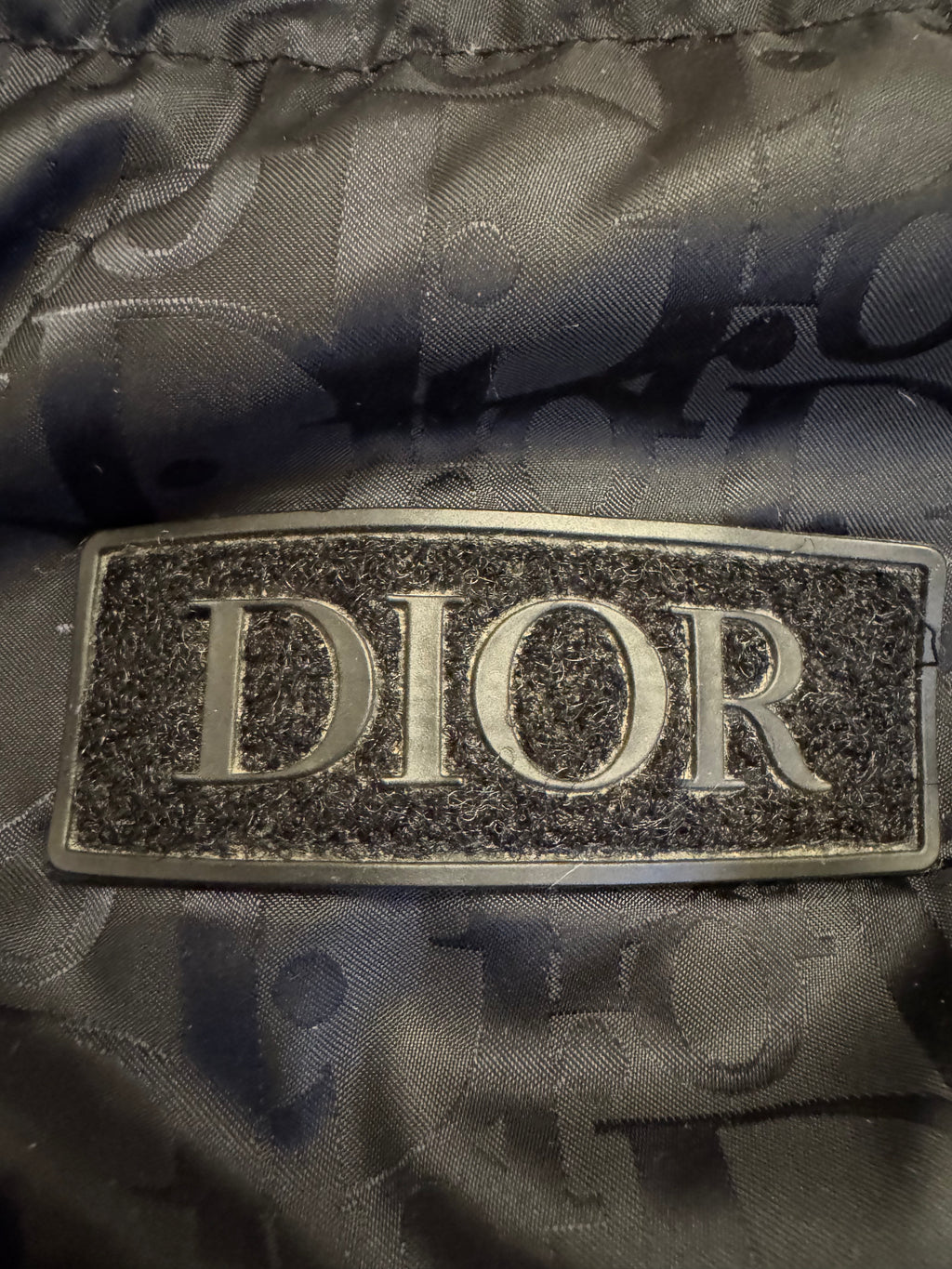 Dior Oblique Puffer Jacket Black