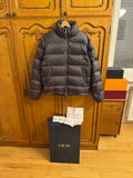 Dior Oblique Puffer Jacket Gunmetal Grey