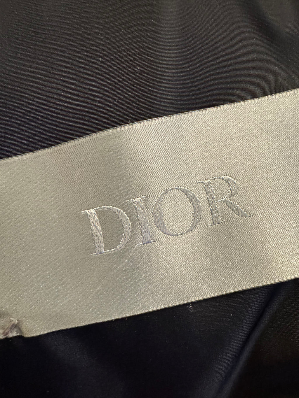Dior Oblique Puffer Jacket Gunmetal Grey