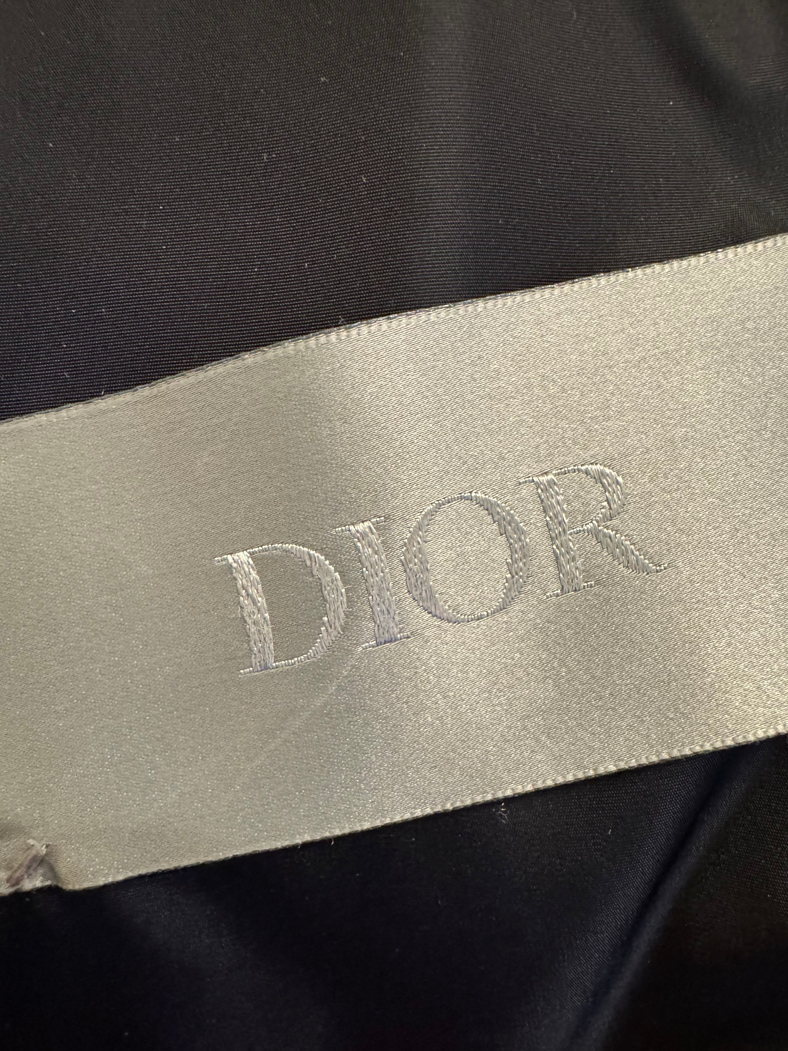 Dior Oblique Puffer Jacket Gunmetal Grey