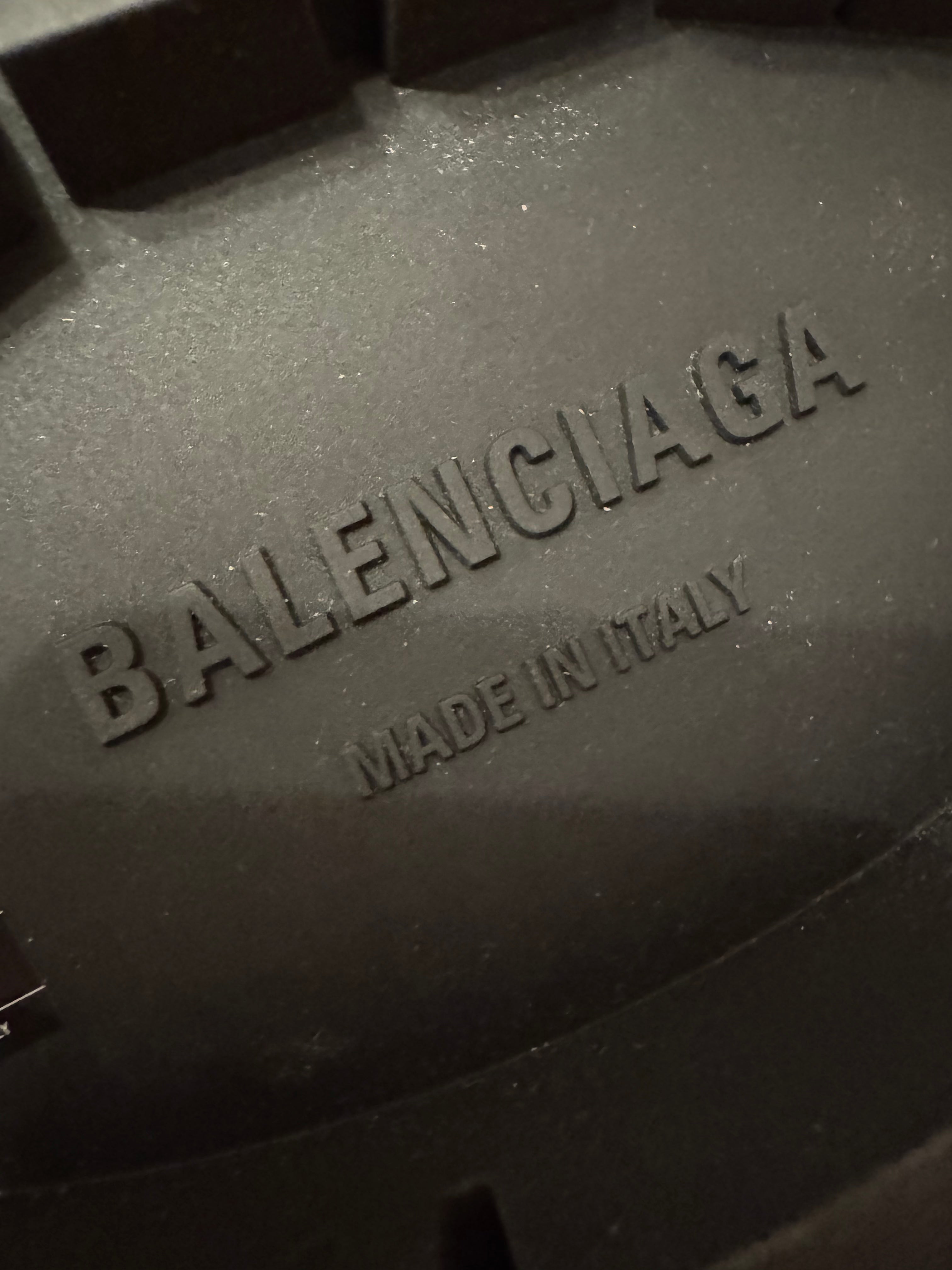 Balenciaga Calfskin 80 MM Platform Giant Boots BB Black