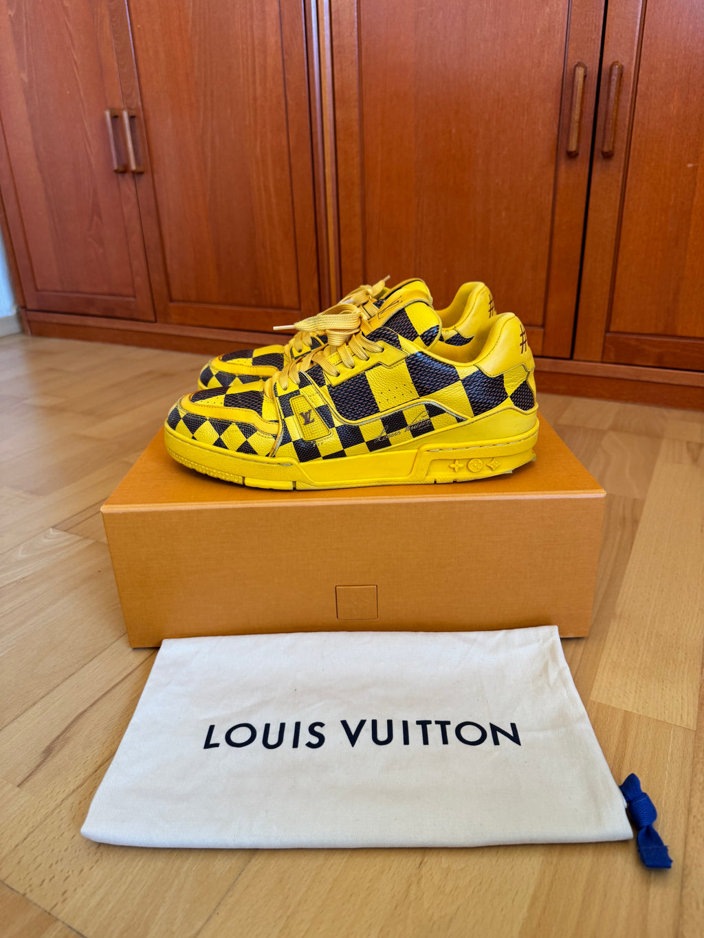 Louis Vuitton LV Trainer Yellow Damier by Pharrell