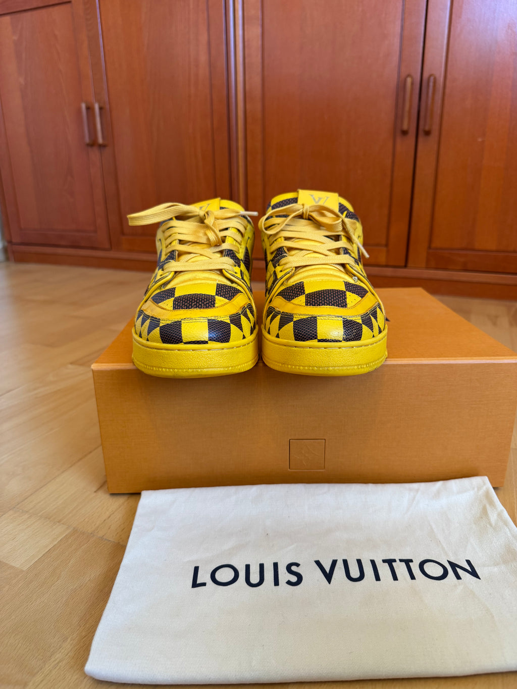 Louis Vuitton LV Trainer Yellow Damier by Pharrell