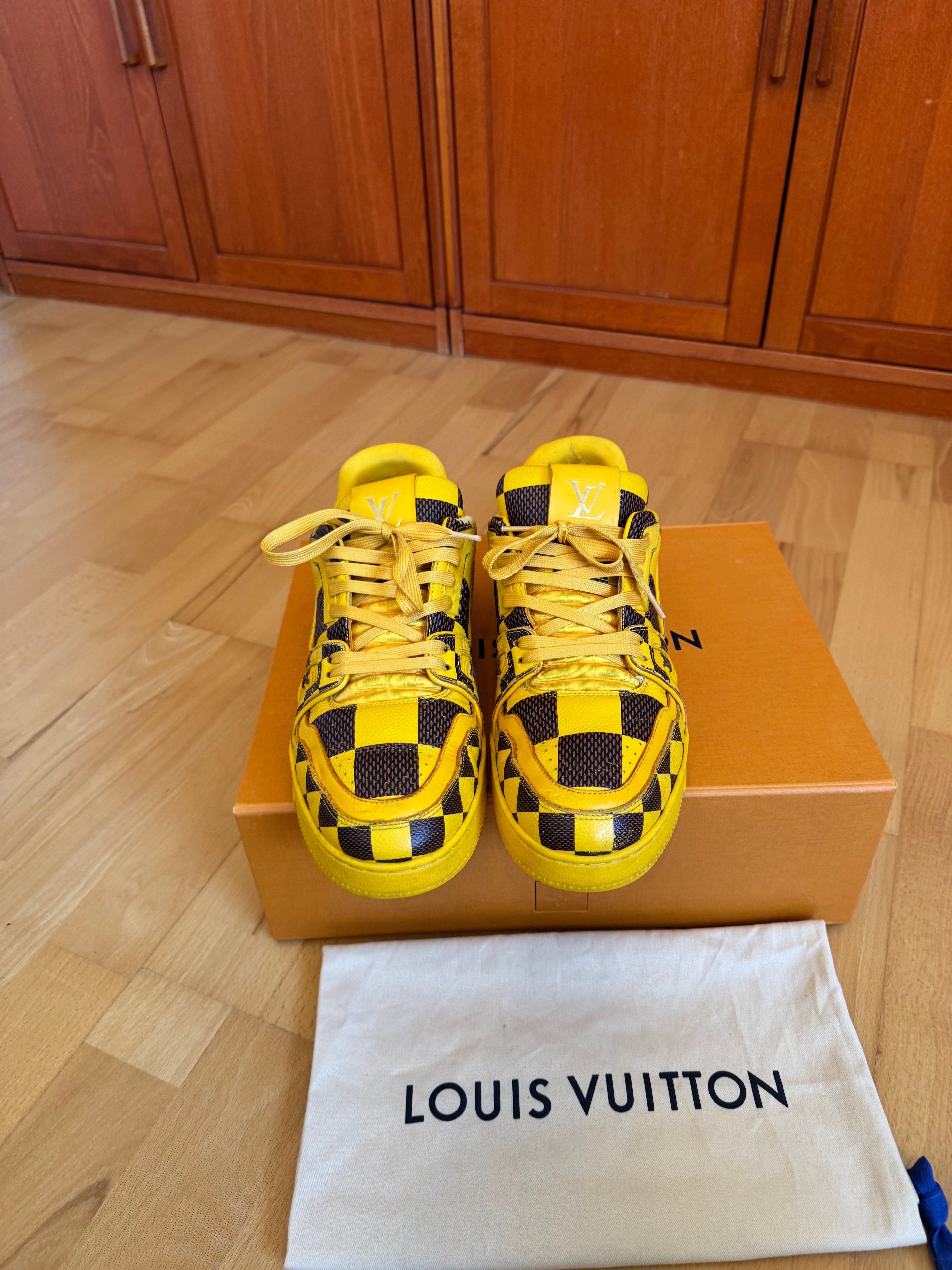 Louis Vuitton LV Trainer Yellow Damier by Pharrell