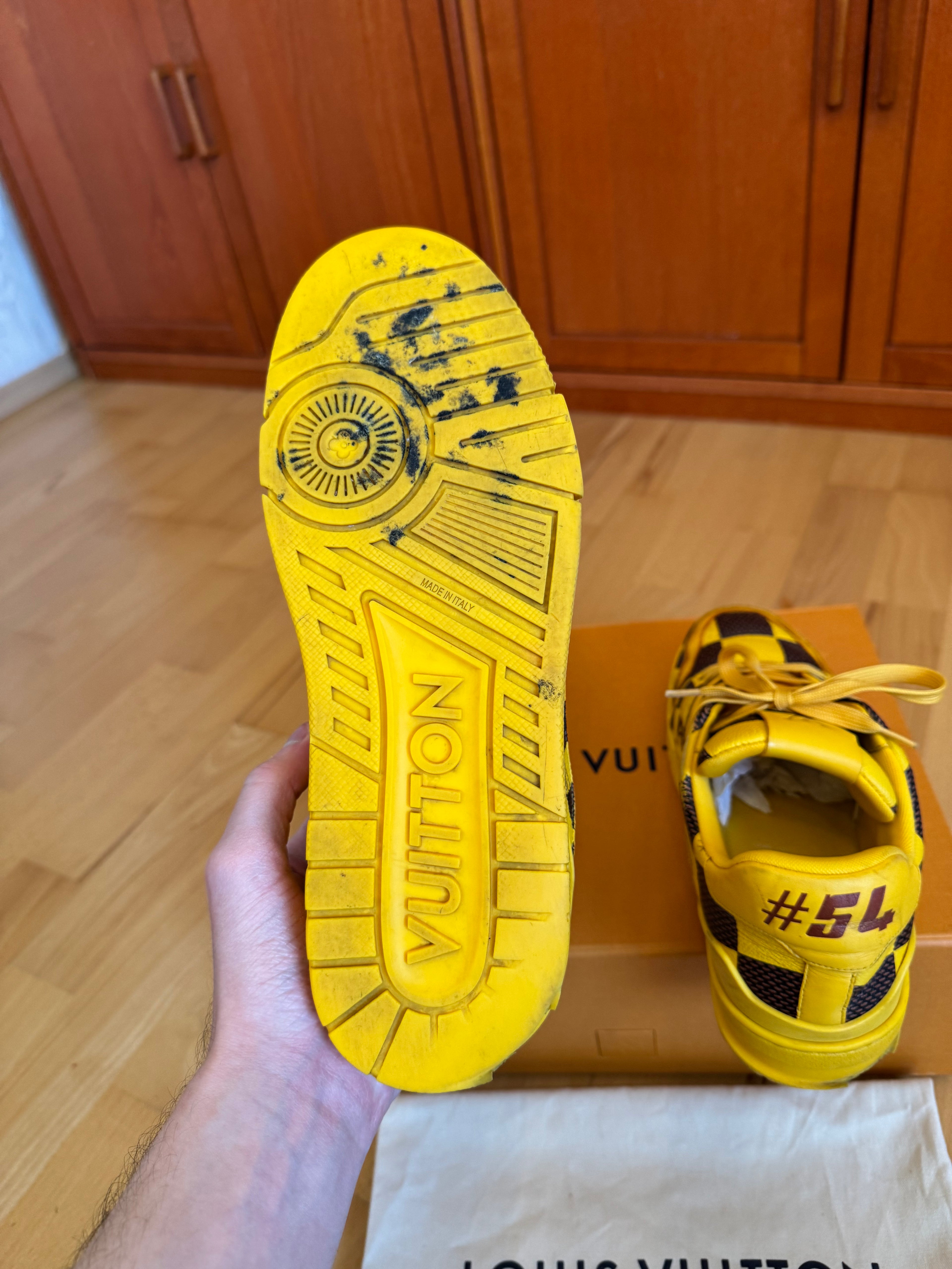 Louis Vuitton LV Trainer Yellow Damier by Pharrell