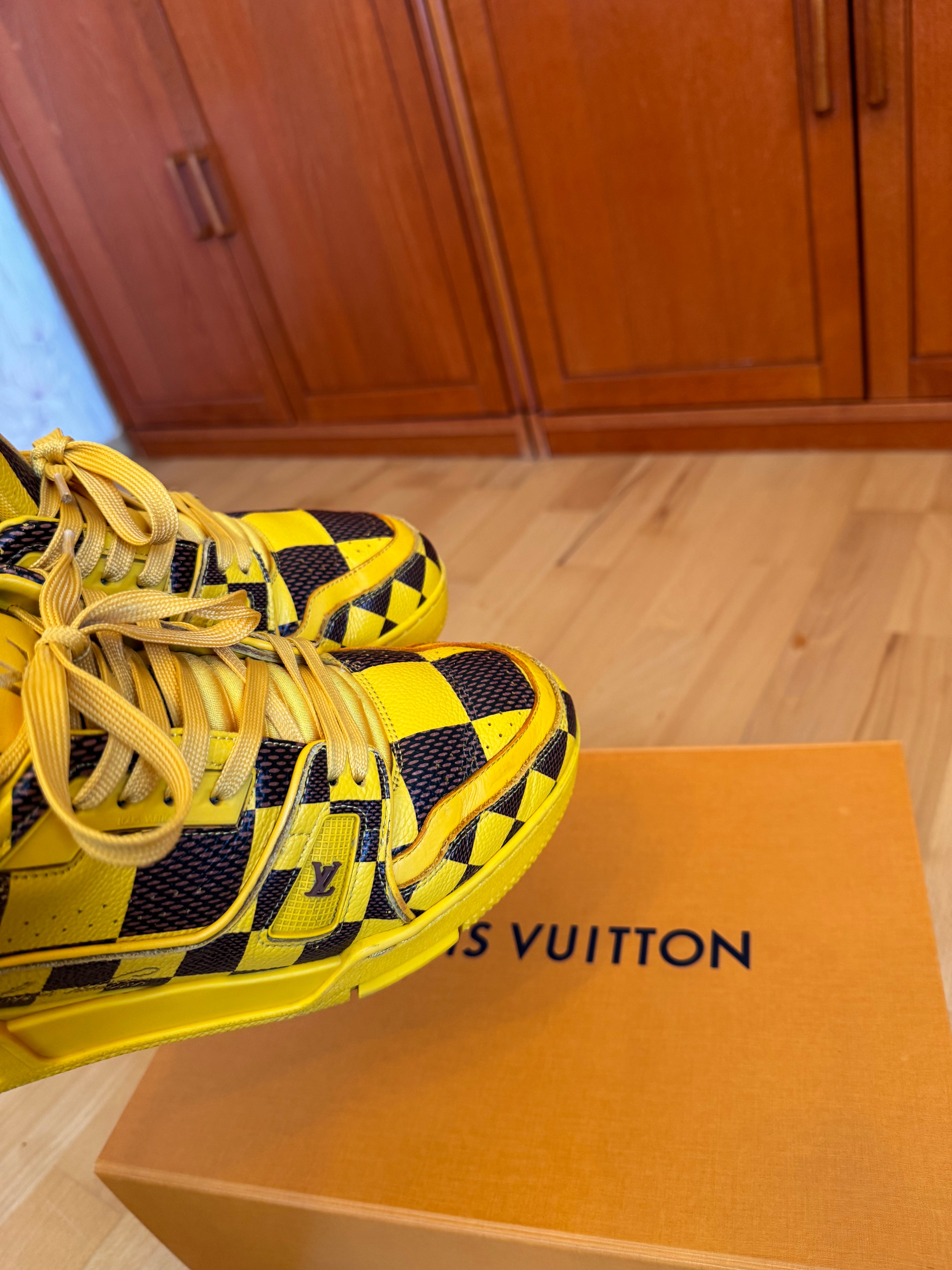 Louis Vuitton LV Trainer Yellow Damier by Pharrell
