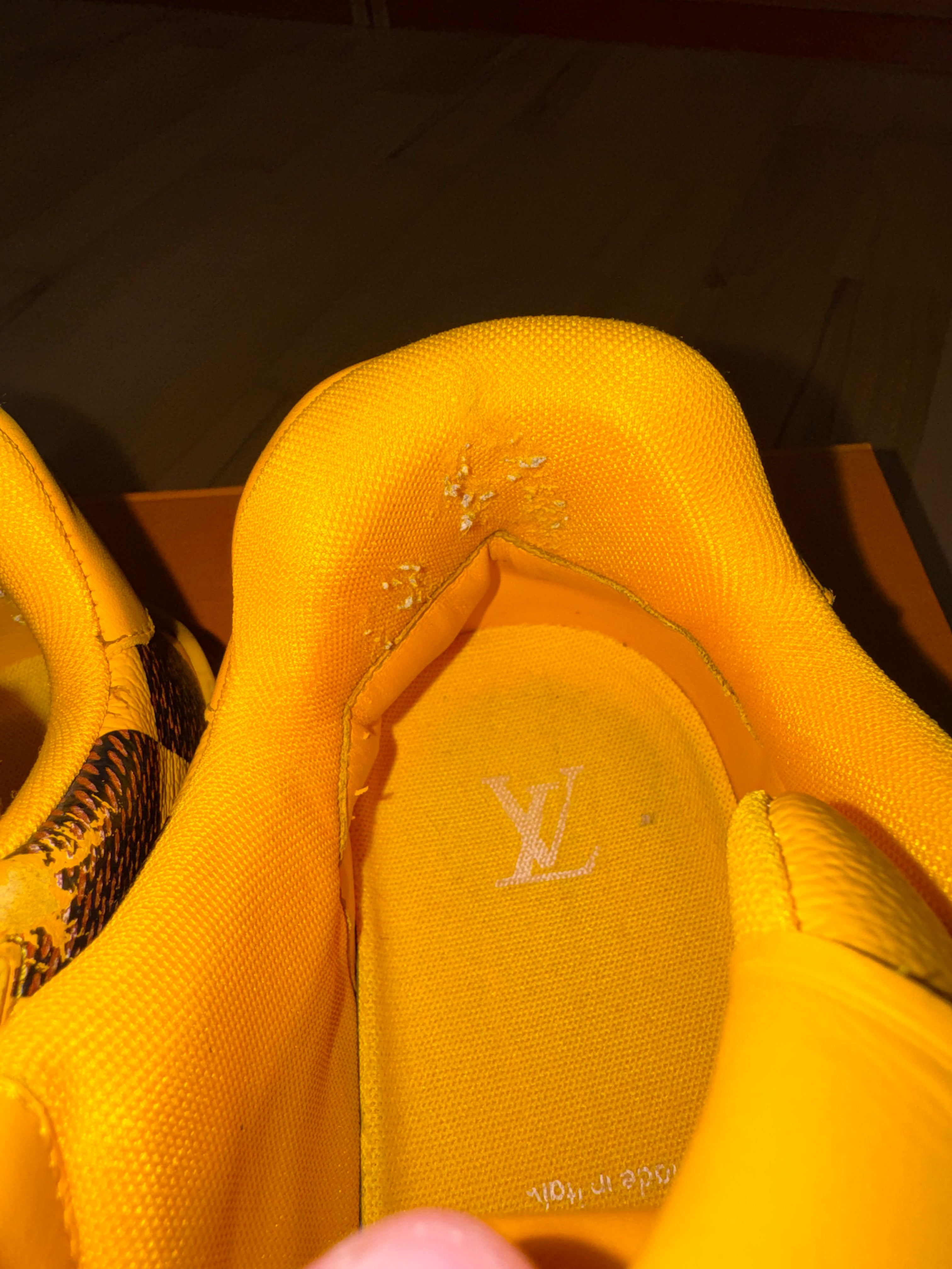 Louis Vuitton LV Trainer Yellow Damier by Pharrell