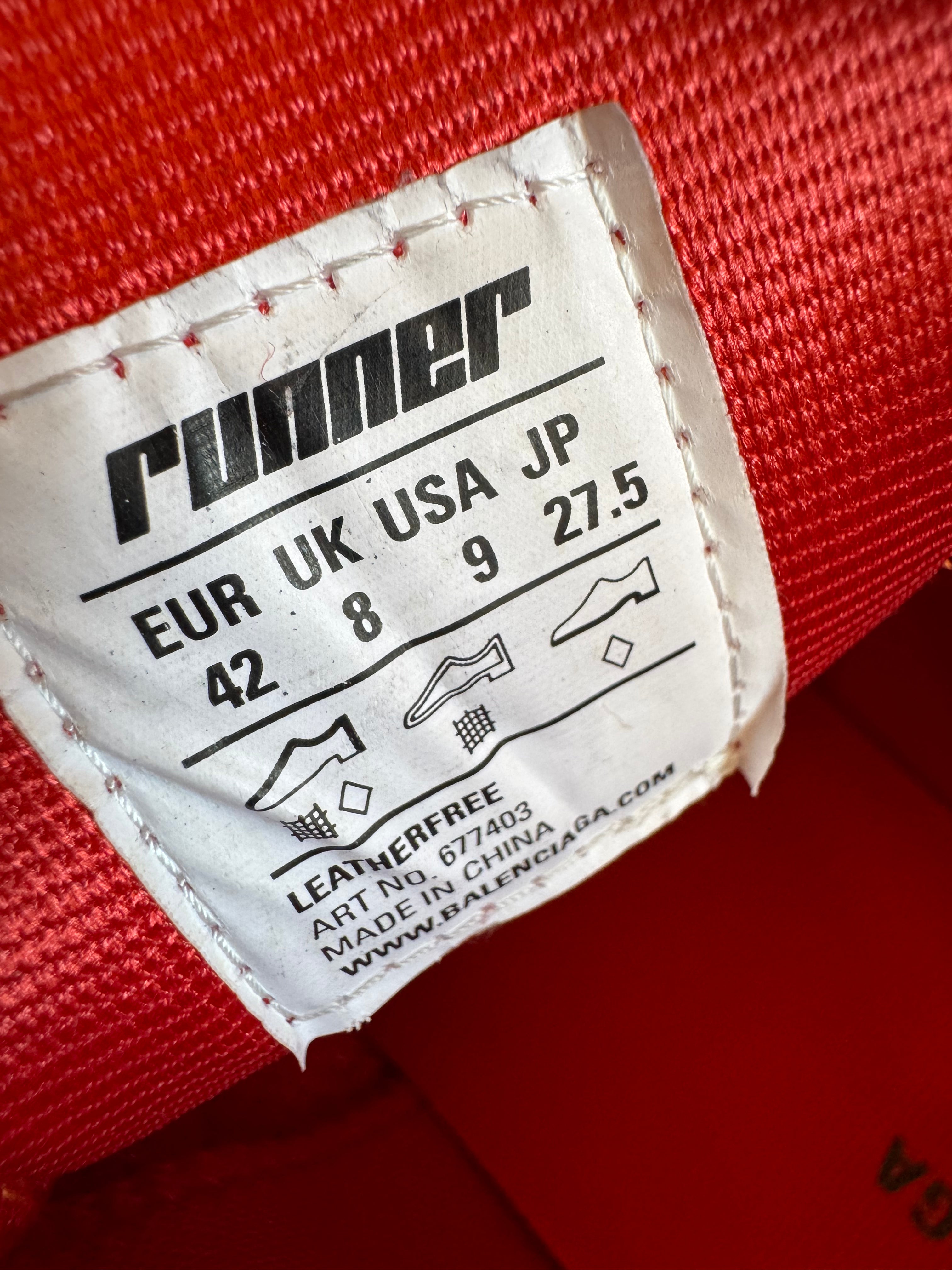 Balenciaga Runner Triple Red