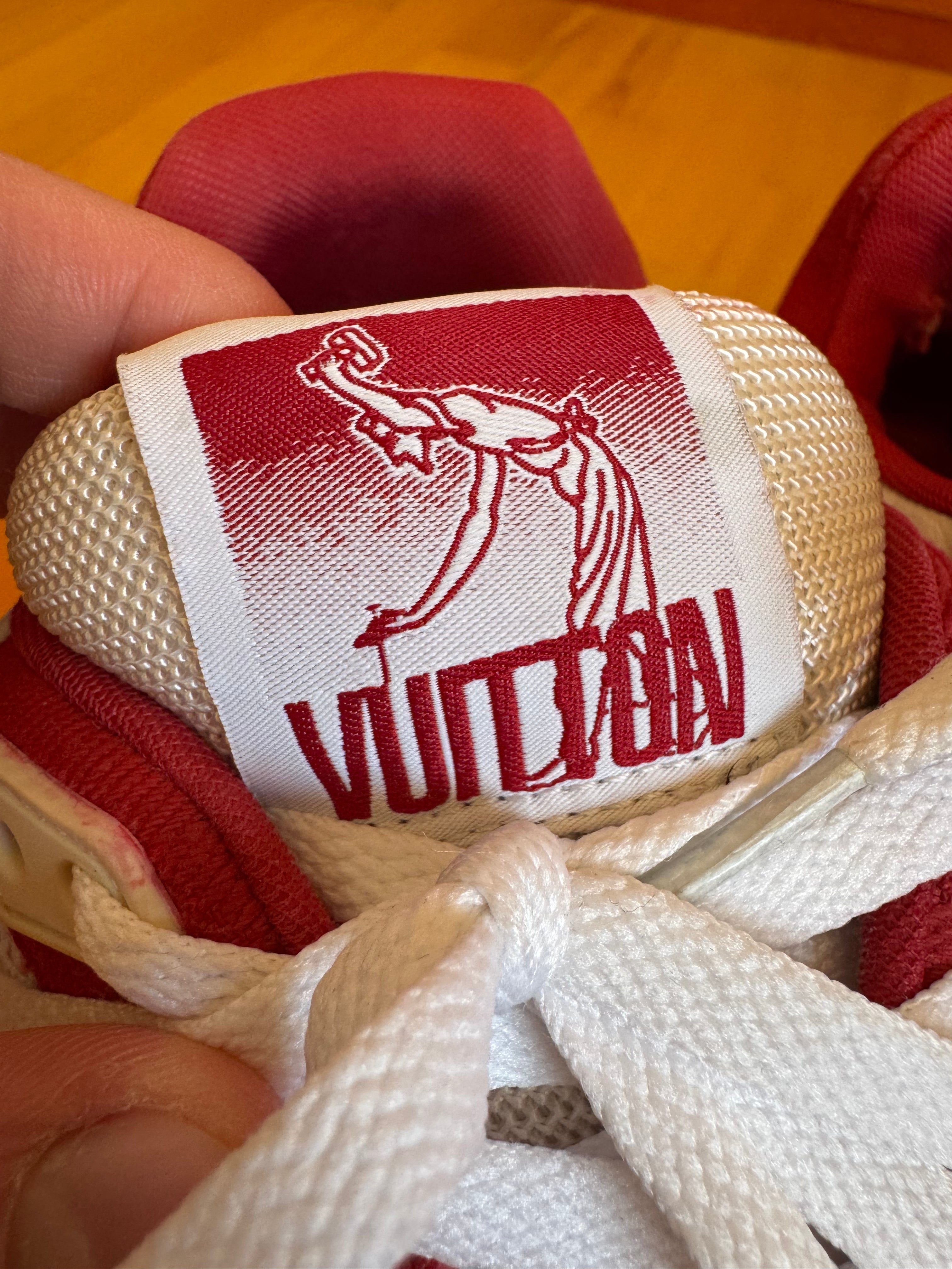 Louis Vuitton LV Trainer Velcro Strap Red White