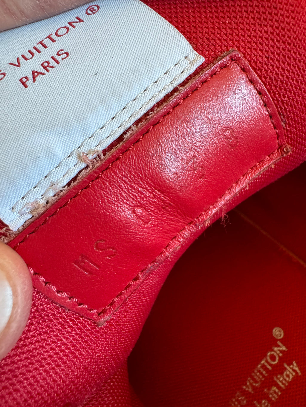 Louis Vuitton LV Trainer Velcro Strap Red White