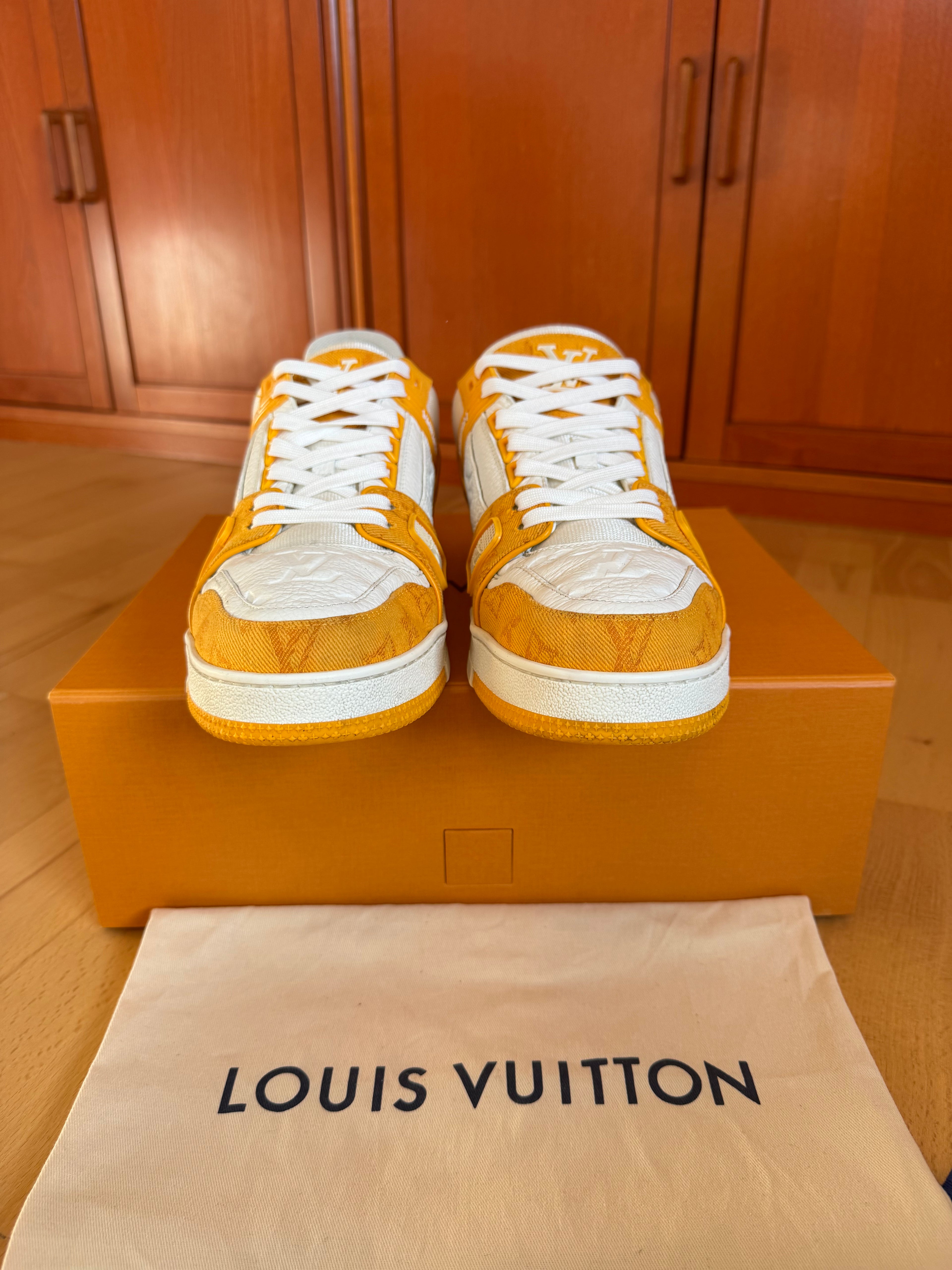 Louis Vuitton LV Trainer Orange Denim