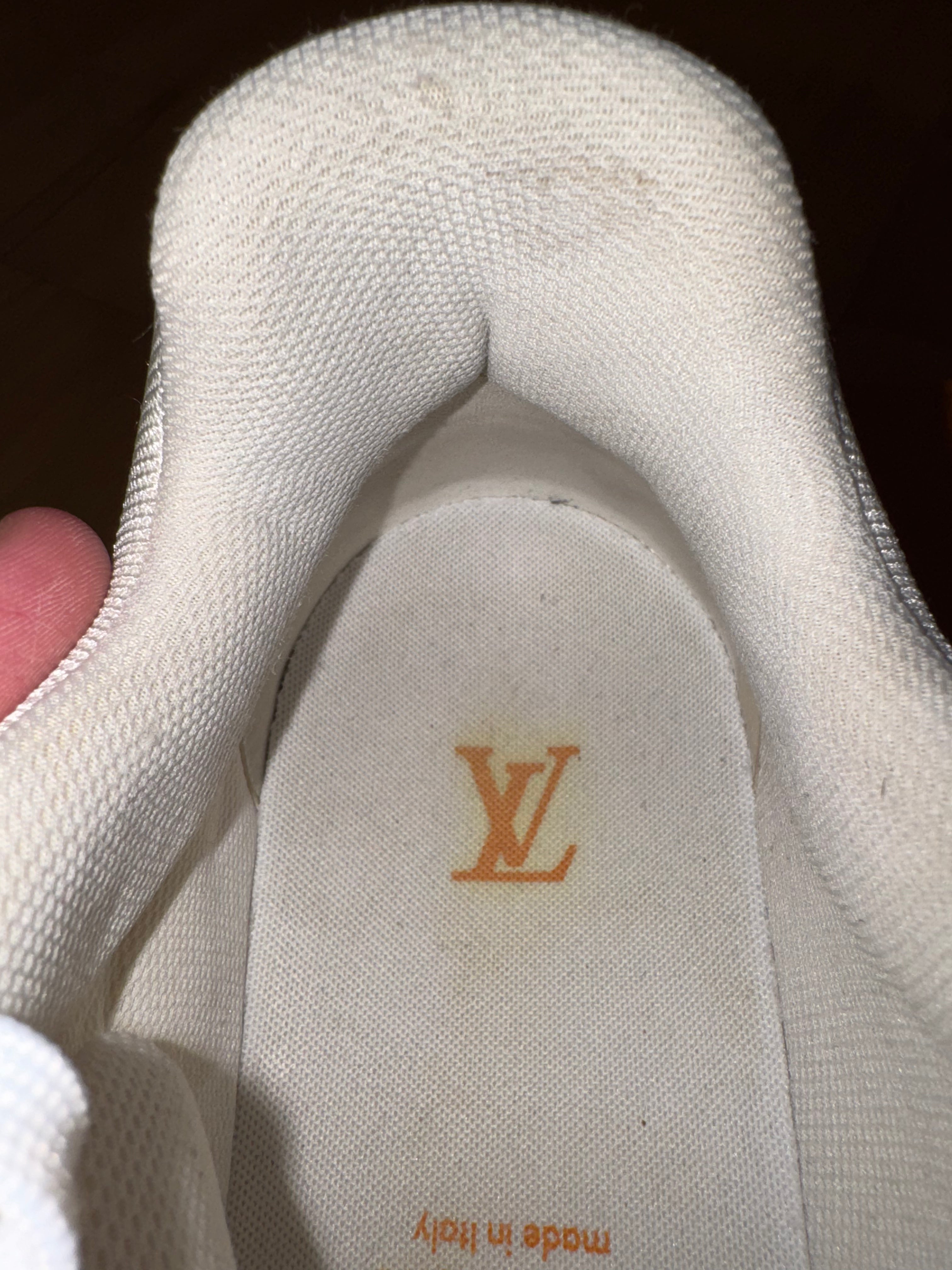 Louis Vuitton LV Trainer Orange Denim