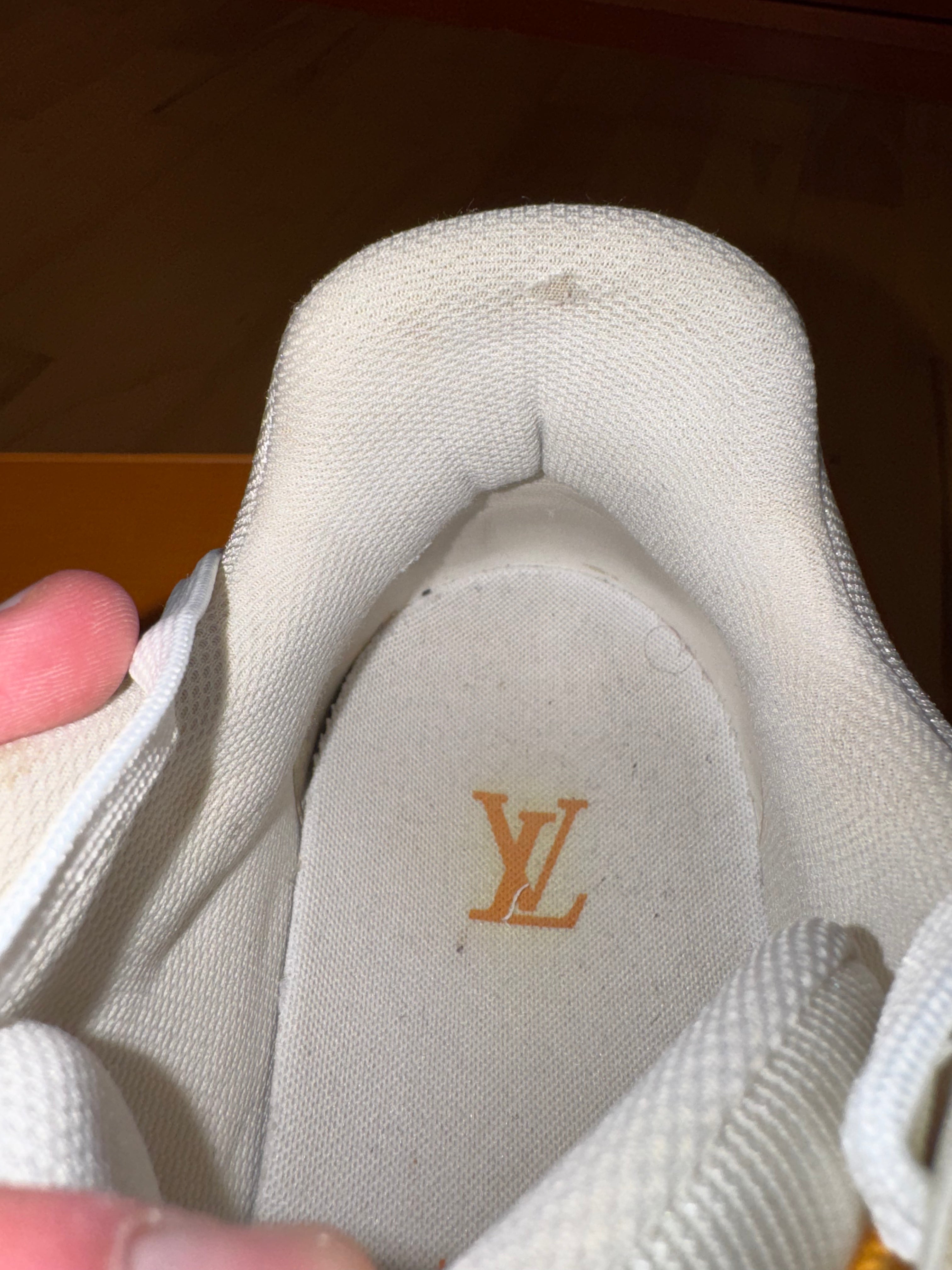 Louis Vuitton LV Trainer Orange Denim
